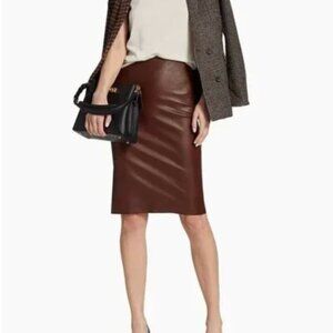 SPRWMN Pencil Skirt in Dark Chocolate